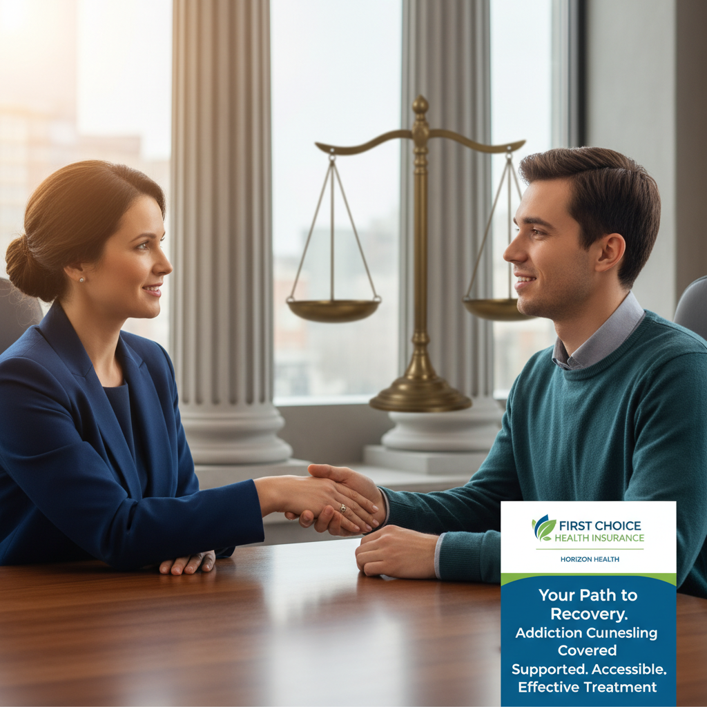 court mandated addiction counseling first choice insurance